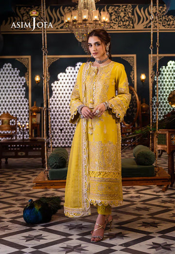Asim Jofa | Fasana e Ishq Eid Luxury Lawn | AJFI-29 - House Of Anaya