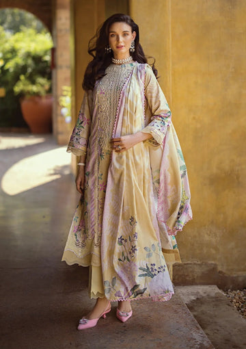 Elaf Premium Print Chikankari Lawn 3Pc Suit ECT-04A TWINKLE