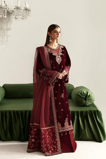 Emaan Adeel | Zarposh Velvet Collection | NADIRA