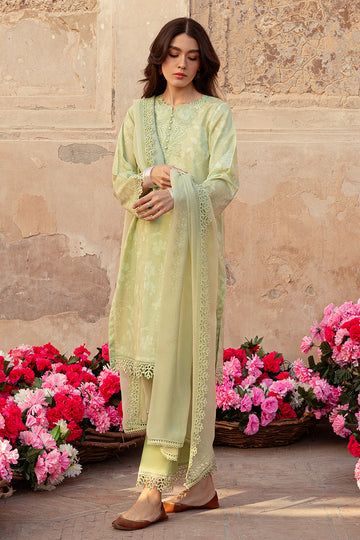 Cross Stitch | Premium Lawn 24 | MISTED GREEN - House Of Anaya