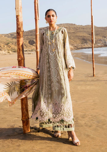 Elaf Premium | Hai Kuch Festive Lawn 24 | EHK-08 Pur Shokh - House Of Anaya