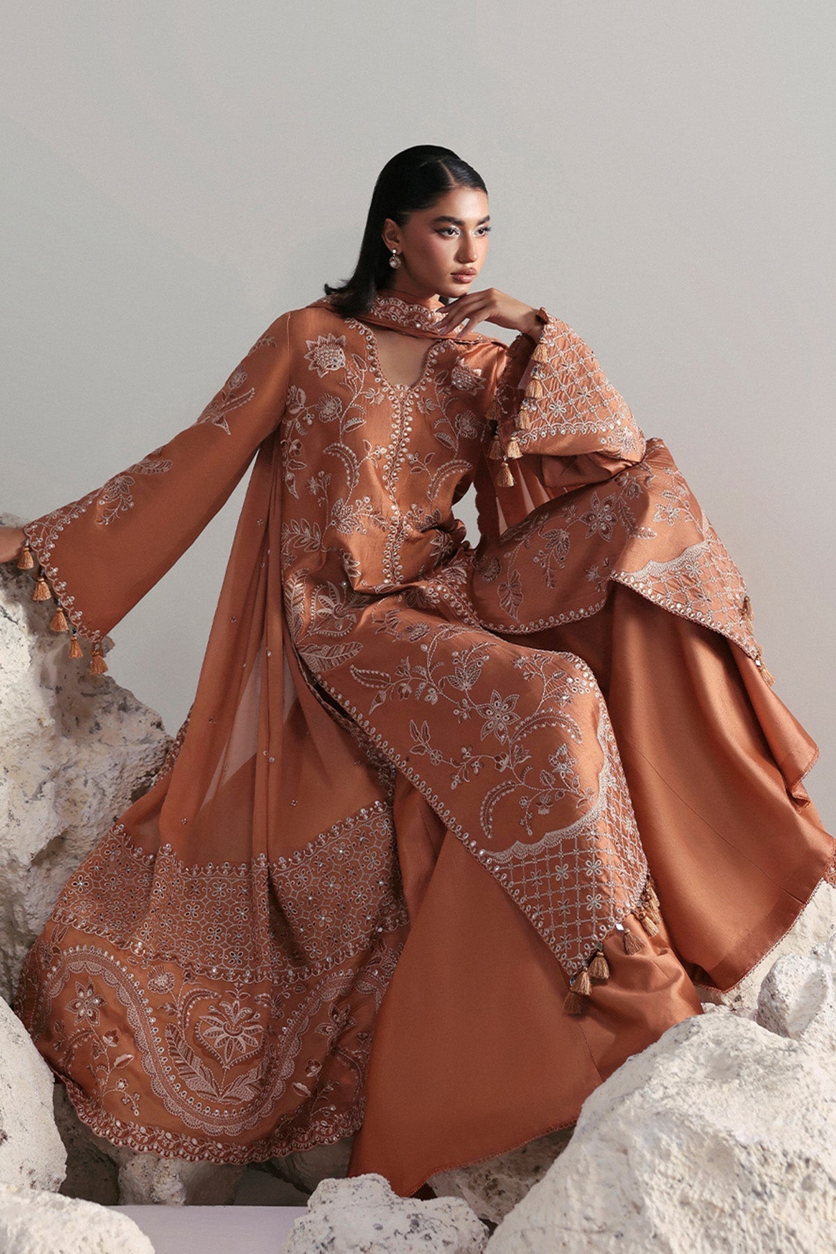 Afrozeh | Slate Ready to Wear | Anastaria