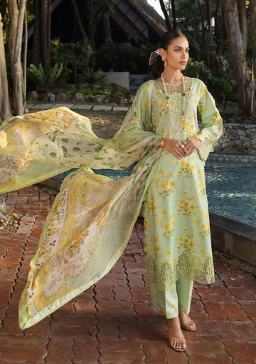 ELAF Signature Embroidered Lawn 3Pc Suit ESL-06B MAJESTIC NOVA