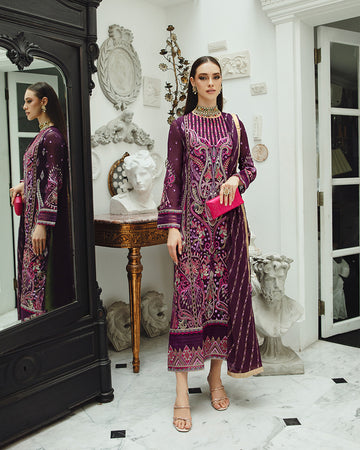 Maryum n Maria | Freesia Ariya Formals | SW23-502 - PLUM - Roshan - House Of Anaya