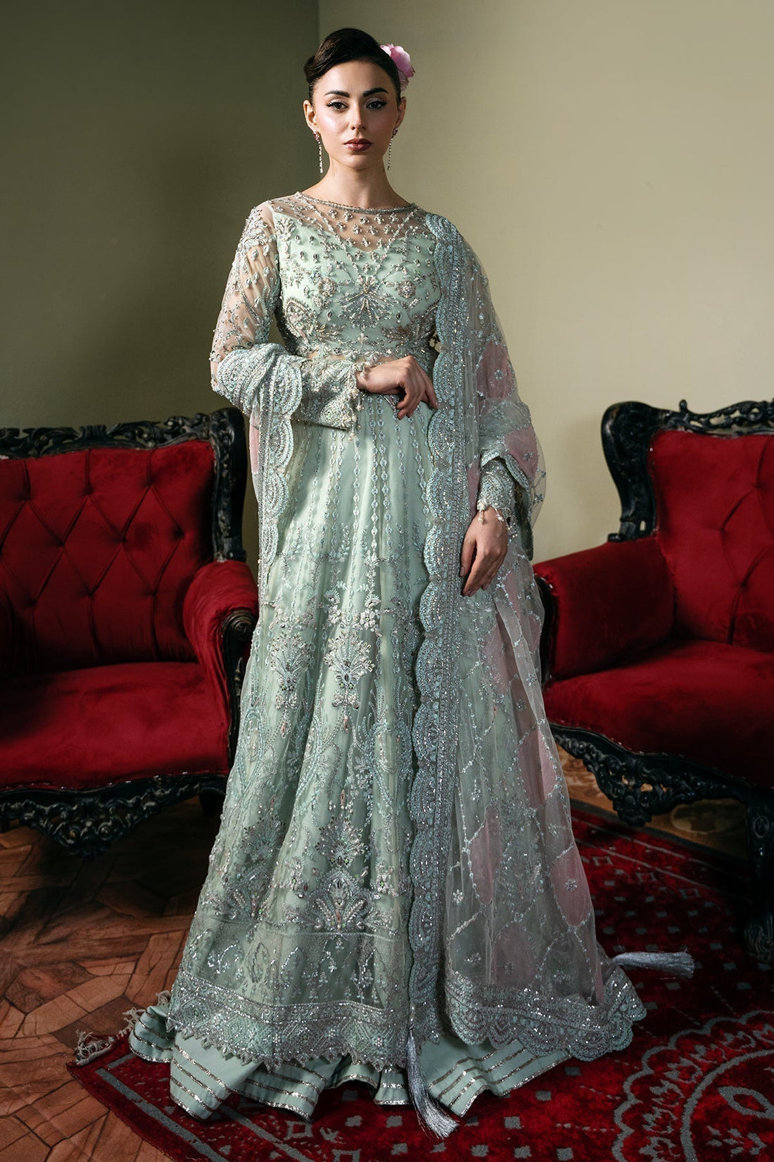 Mina Kashif | Kahani Formals | Zarpash - House Of Anaya
