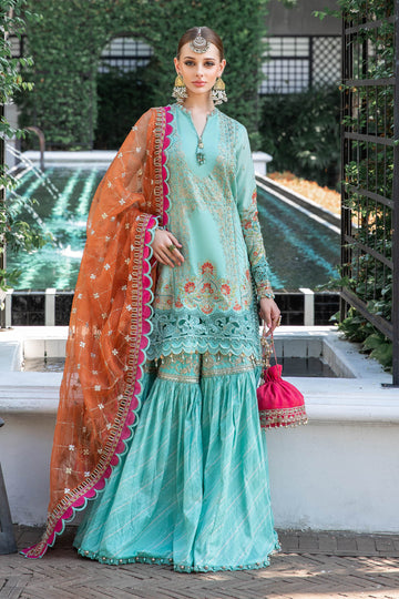 MARIA B EID LAWN COLLECTION EL-23-05-Sea Green - Riwayat-e-khas