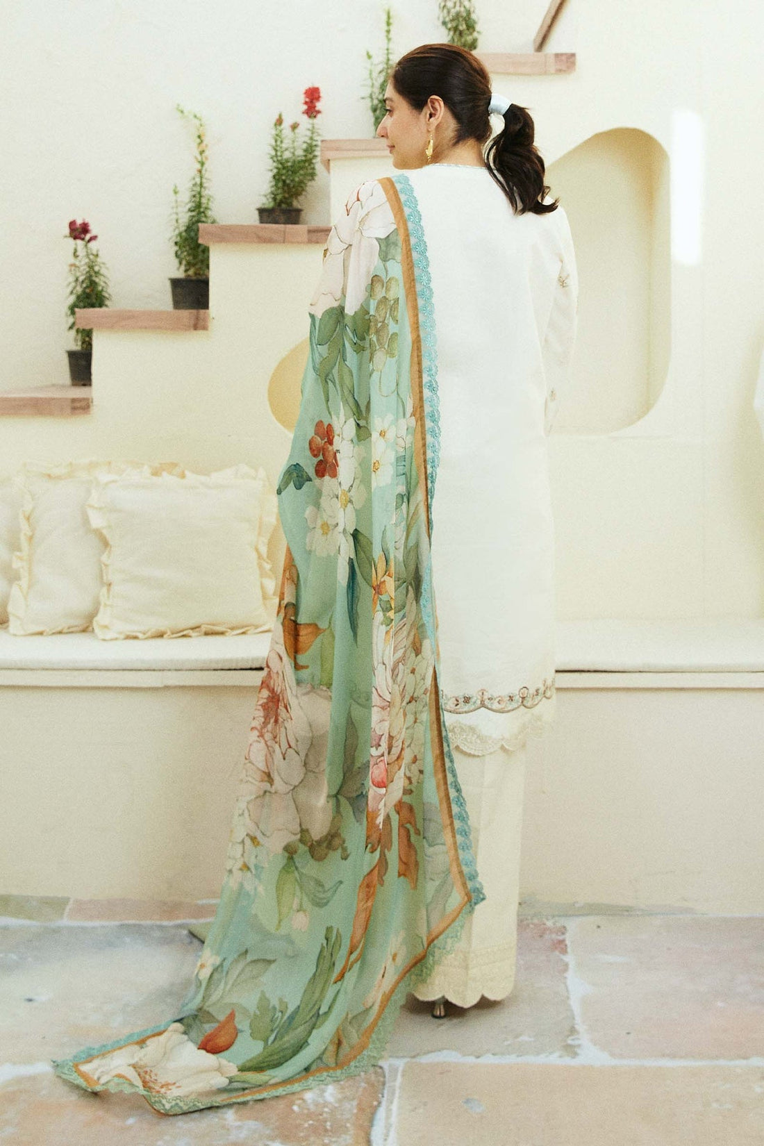 Zara Shahjahan | Coco Lawn Eid Edit 24 | IVORY-D10