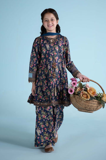Maria B | 3 Piece Printed Lawn Suit | MKD-EA24-21 - House Of Zarish