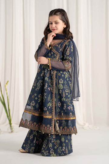Maria B | 3 Piece Printed Lawn Suit | MKD-EF25-13 - House Of Zarish