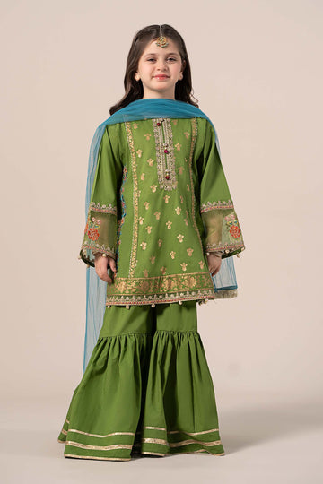 Maria B | 3 Piece Embroidered Lawn Suit | MKD-EF25-24 - House Of Zarish