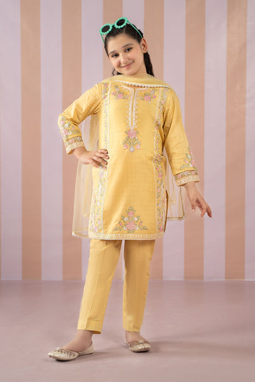 Maria B | 3 Piece Embroidered Dobby Lawn Suit | MKD-EF25-50 - House Of Zarish