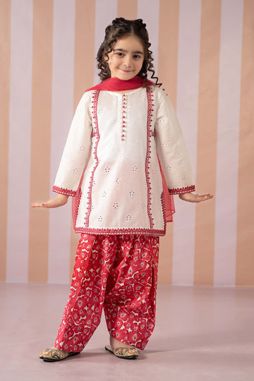Maria B | 3 Piece Embroidered Lawn Suit | MKD-EF25-66 - House Of Zarish