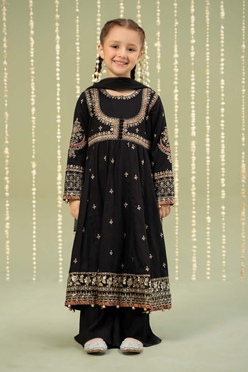 Maria B | 3 Piece Embroidered Linen Suit | MKD-W24-07 - House Of Zarish