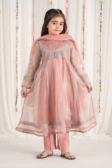 Maria B | 3 Piece Embroidered Zari Net Suit | MKS-EF25-01 - House Of Zarish