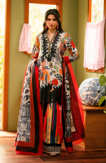 Maryum N Maria | Luxury Lawn 24 | Marwa - House Of Anaya