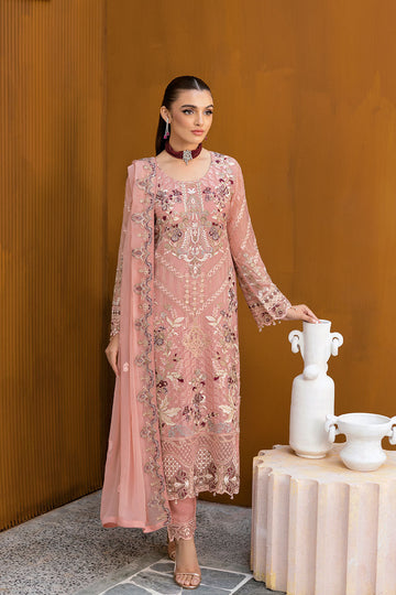 Ramsha | Chevron Chiffon Collection | A-1005 - House Of Anaya