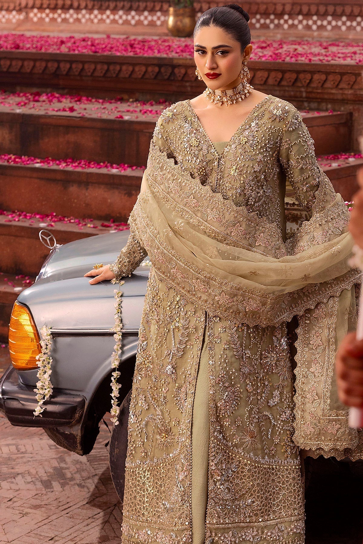 Motifz | Bridal Couture | 0017-PARINAZ EMBROIDERED ORGANZA STITCHED