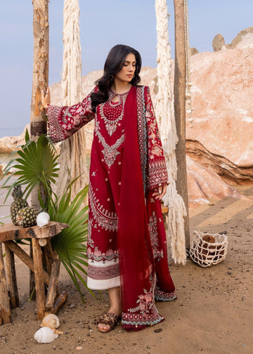 Sadaf Fawad Khan | Siraa Luxury Lawn 24| Calah (A) - House Of Anaya