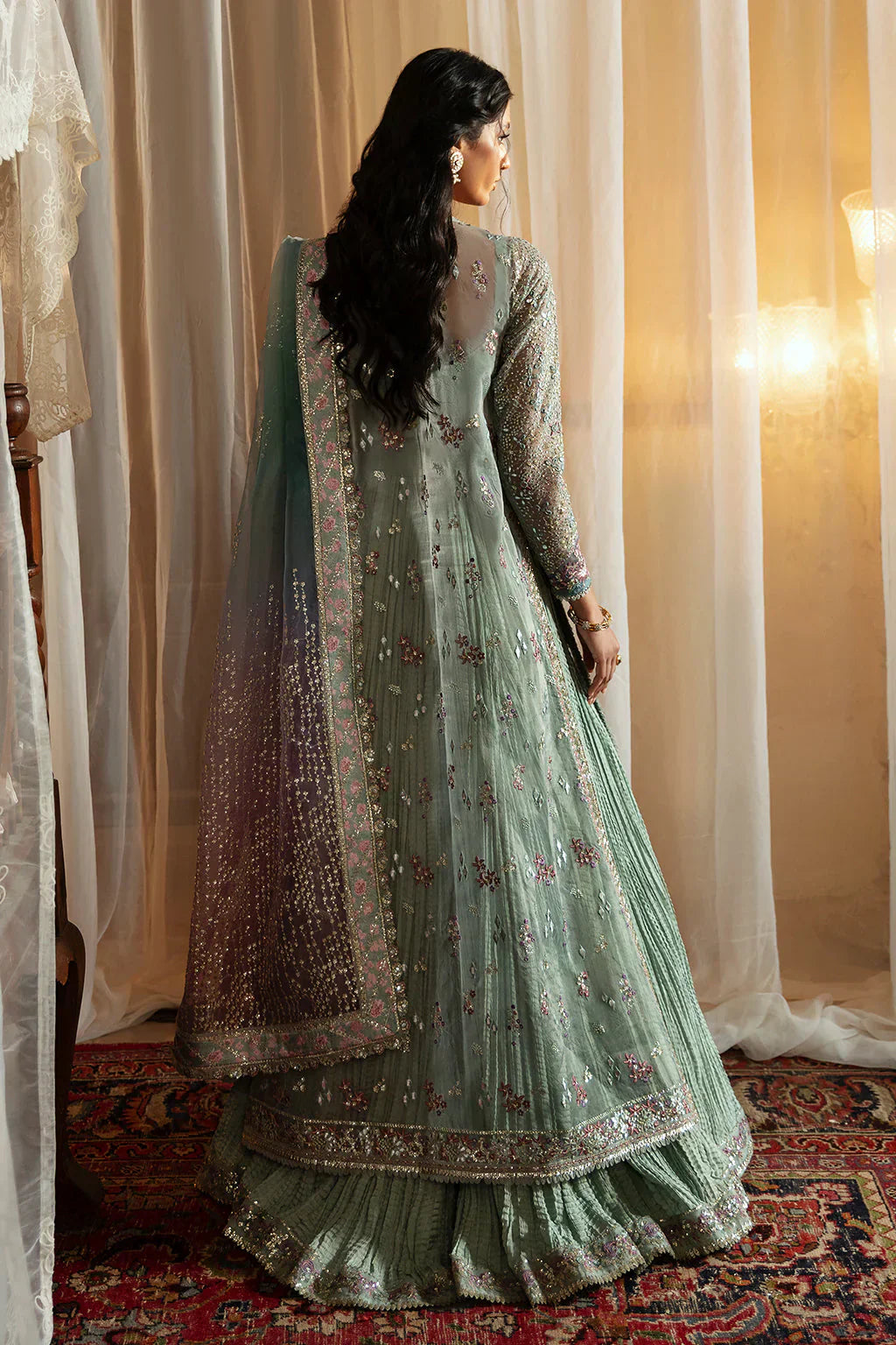 Hayat by Afrozeh Embroidered Organza 3Pc Suit AFH-24-10 TARA