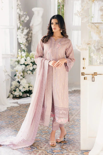 Azure | Ensembles Embroidered Formals | Vintage Mauve - House of Zarish