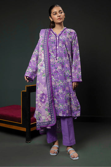 Zellbury | Winter Pret | Kurta Dupatta Trouser - 2948 - House Of Zarish