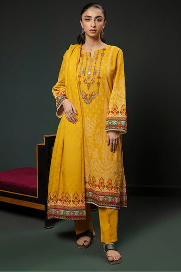Zellbury | Winter Pret | Kurta Dupatta Trouser - 3151 - House Of Zarish