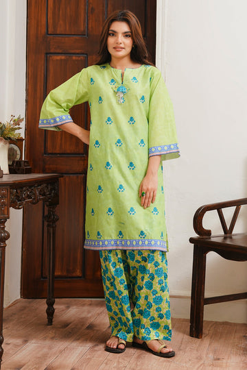 Zellbury | Unstitched 2 Piece Cambric | Embroidered Shirt Shalwar - 0023 - House Of Zarish
