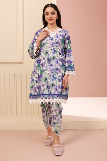 Zellbury | Unstitched 2 Piece Cambric | Shirt Shalwar - 0613 - House Of Zarish