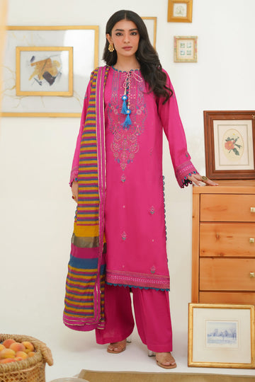 Zellbury | Unstitched 3 Piece Lawn | Embroidered Shirt Shalwar Dupatta - 1276 - House Of Zarish