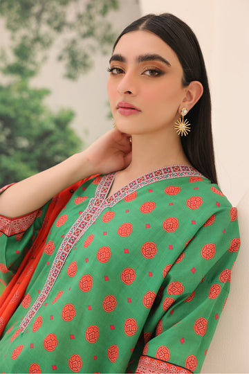 Zellbury | Unstitched 3 Piece Lawn | Shirt Shalwar Dupatta - 1221 - House Of Zarish