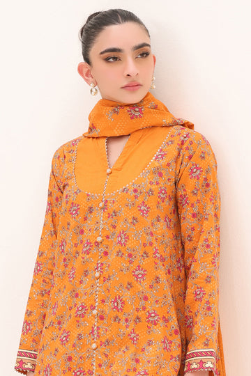 Zellbury | Unstitched 3 Piece Lawn | Shirt Shalwar Dupatta - 1226 - House Of Zarish