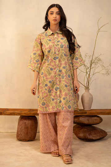 Zellbury | Unstitched 2 Piece Lawn | Shirt Shalwar - 0013 - House Of Zarish