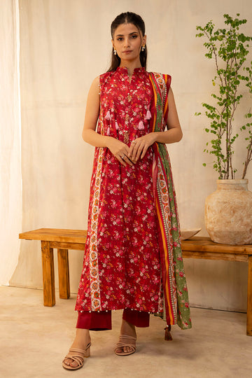 Zellbury | Unstitched 2 Piece Lawn | Shirt Dupatta - 0087 - House Of Zarish