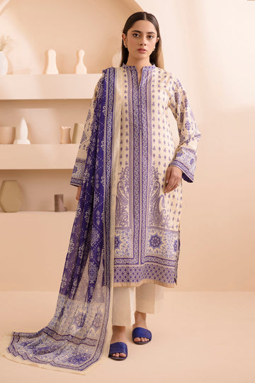 Zellbury | Unstitched 2 Piece Lawn | Shirt Dupatta - 0158 - House Of Zarish