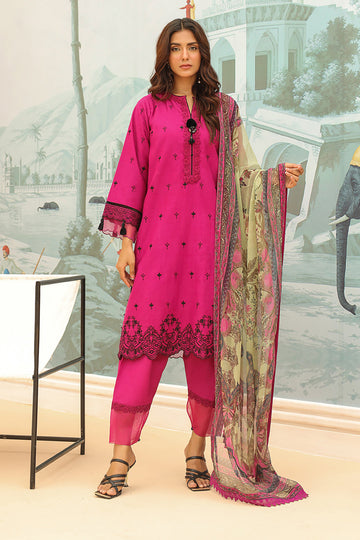 Zellbury | Unstitched 3 Piece Khaddar | Embroidered Shirt Shalwar Dupatta - 0772 - House Of Zarish