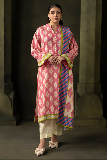 Zellbury | Unstitched 2 Piece Khaddar | Shirt Dupatta - 0160 - House Of Zarish