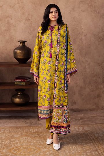Zellbury | Unstitched 3 Piece Viscose | Shirt Shalwar Dupatta - 0201 - House Of Zarish
