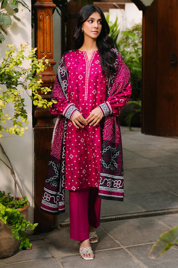 Zellbury | Unstitched 3 Piece Khaddar | Shirt Shalwar Dupatta - 0269 - House Of Zarish