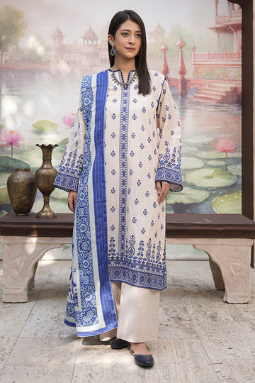 Zellbury | Unstitched 3 Piece Khaddar | Shirt Shalwar Shawl - 0382 - House Of Zarish