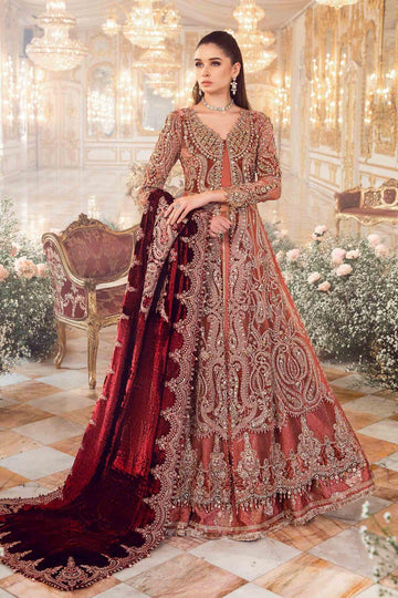 Maria B - Salmon Pink BD-2701 - House of Zarish