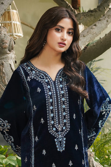 Zellbury | Winter Pret | Embroidered Kurta Trouser - 3276 - House Of Zarish