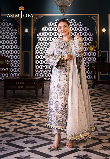 Asim Jofa | Fasana e Ishq Eid Luxury Lawn | AJFI-28 - House Of Anaya