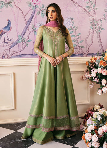 Farah Talib Aziz | Mayna Festive Luxe | ANISA APPLE GREEN - House Of Anaya