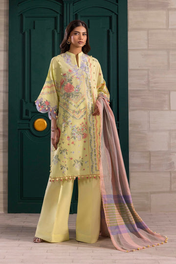 Sana Safinaz | Muzlin Spring 25 | M251-001B-3DG - House Of Anaya