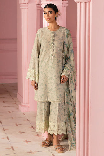 Cross Stitch | Premium Lawn 25 | SAGE GLEAM - House Of Anaya