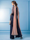Zainab Chottani | Semi Formals | NAVY BLUE AND PINK