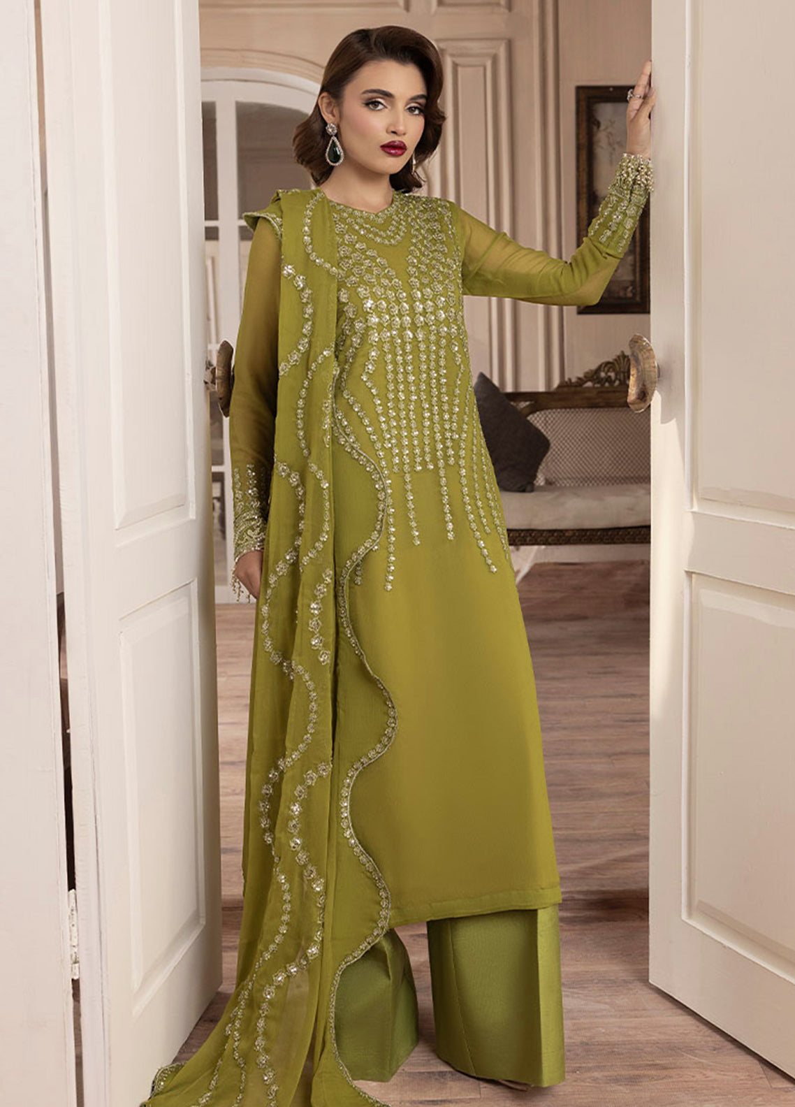 Sahane | Elyssa Festive Chiffon | CT-19001 Eve - ELYSSA - House Of Zarish