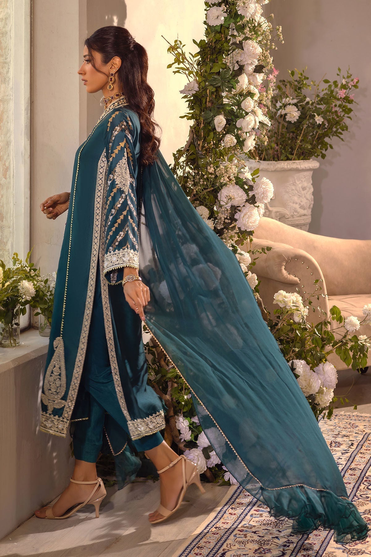 Annus Abrar | Designer Picks 24 | VISAAL EMERALD - SHIRT AND DUPATTA