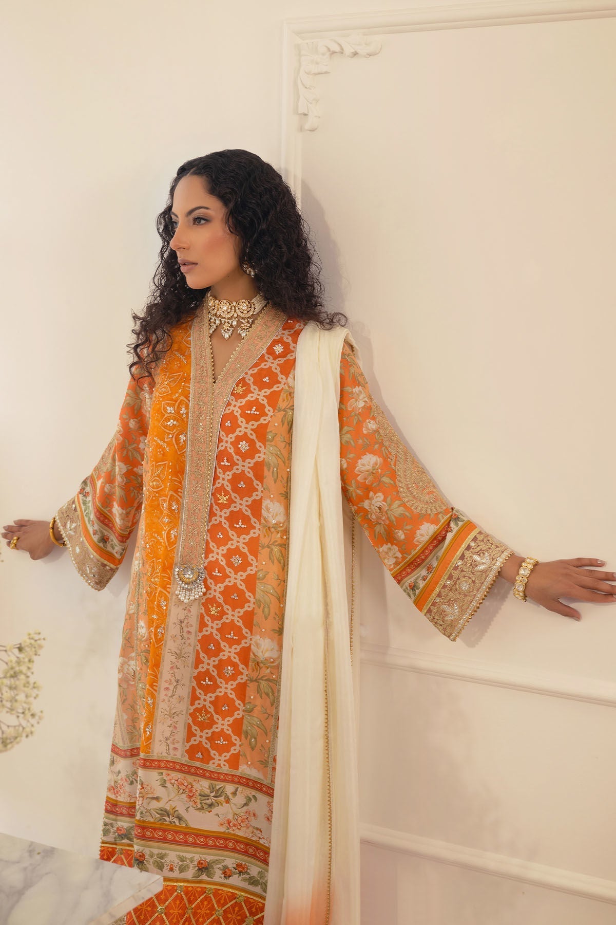 Annus Abrar | Luxe Silk Pret | LAMYA - SHIRT AND DUPATTA