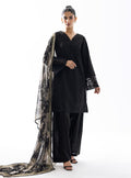 Zainab Chottani | Casual Pret | CHARCOAL NOVA